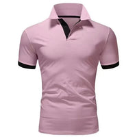 Stilvolles und Komfortables Poloshirt für Herren in Rosa