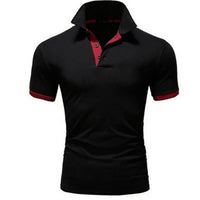 Stilvolles und Komfortables Poloshirt für Herren in Schwarz Rot