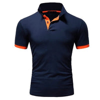 Stilvolles und Komfortables Poloshirt für Herren in Marine Orange