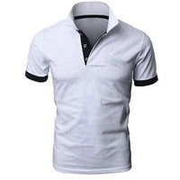 Stilvolles und Komfortables Poloshirt für Herren in Weiß Schwarz