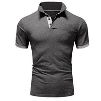 Stilvolles und Komfortables Poloshirt für Herren in Grau Weiß