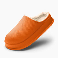 Nicole - Bequeme und warme Sandalen in Orange