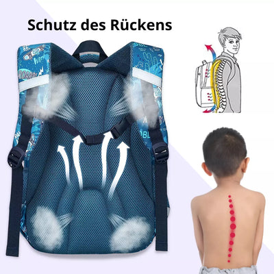 Ralphmattew - Ergonomische Ultraleichte Schultasche mit kostenlosem Stifthalter