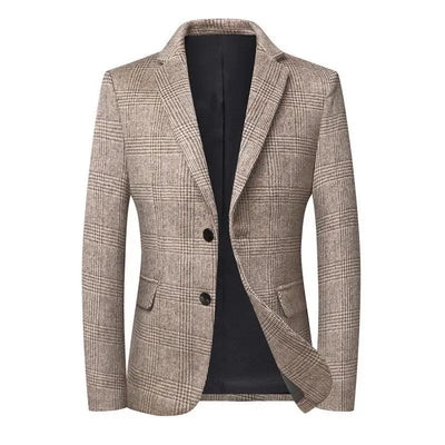 Navy- Lässige Wolljacke für Herren