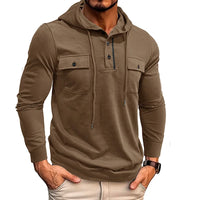 Westbrook™ Hoodie Mit Verstellbarer Kapuze und Fronttaschen in Kaffeebraun