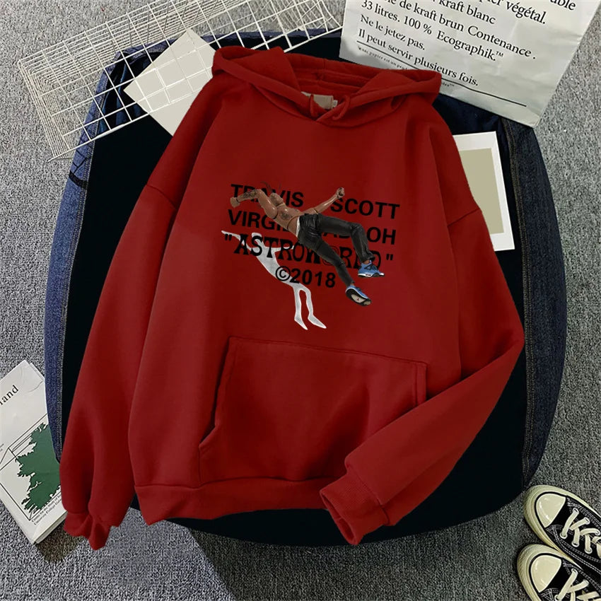 Athen- Bedruckter Baumwoll-Hoodie für Damen