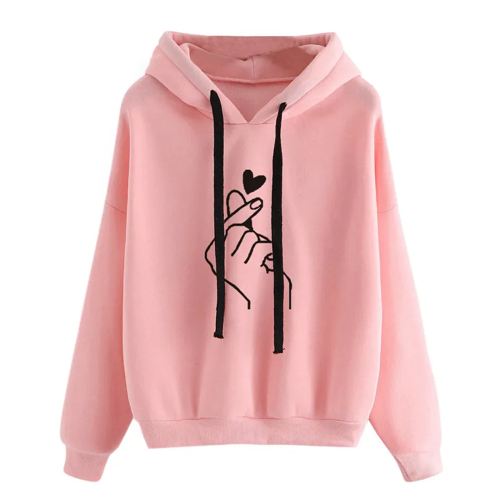 Quin- Langarm Hoodie Sweatshirt für Damen