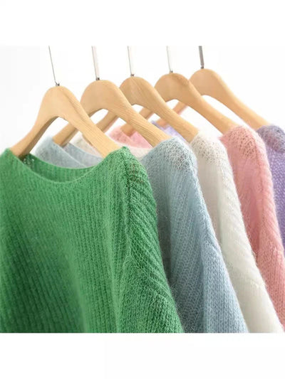 Maria - Transparenter Strickpullover aus Kaschmir mit Lockerer Passform für Frauen