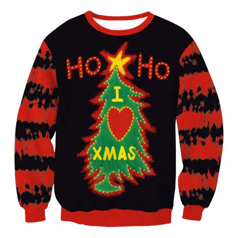 Renate - Warmer Pullover mit 3D Lustiger Feiertag Weihnachtsfeier Bedruckt für Männer und Frauen