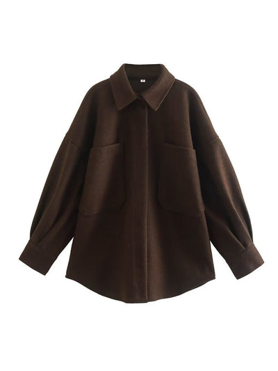 Armantine® | Lässige Langarmbluse mit Taschen