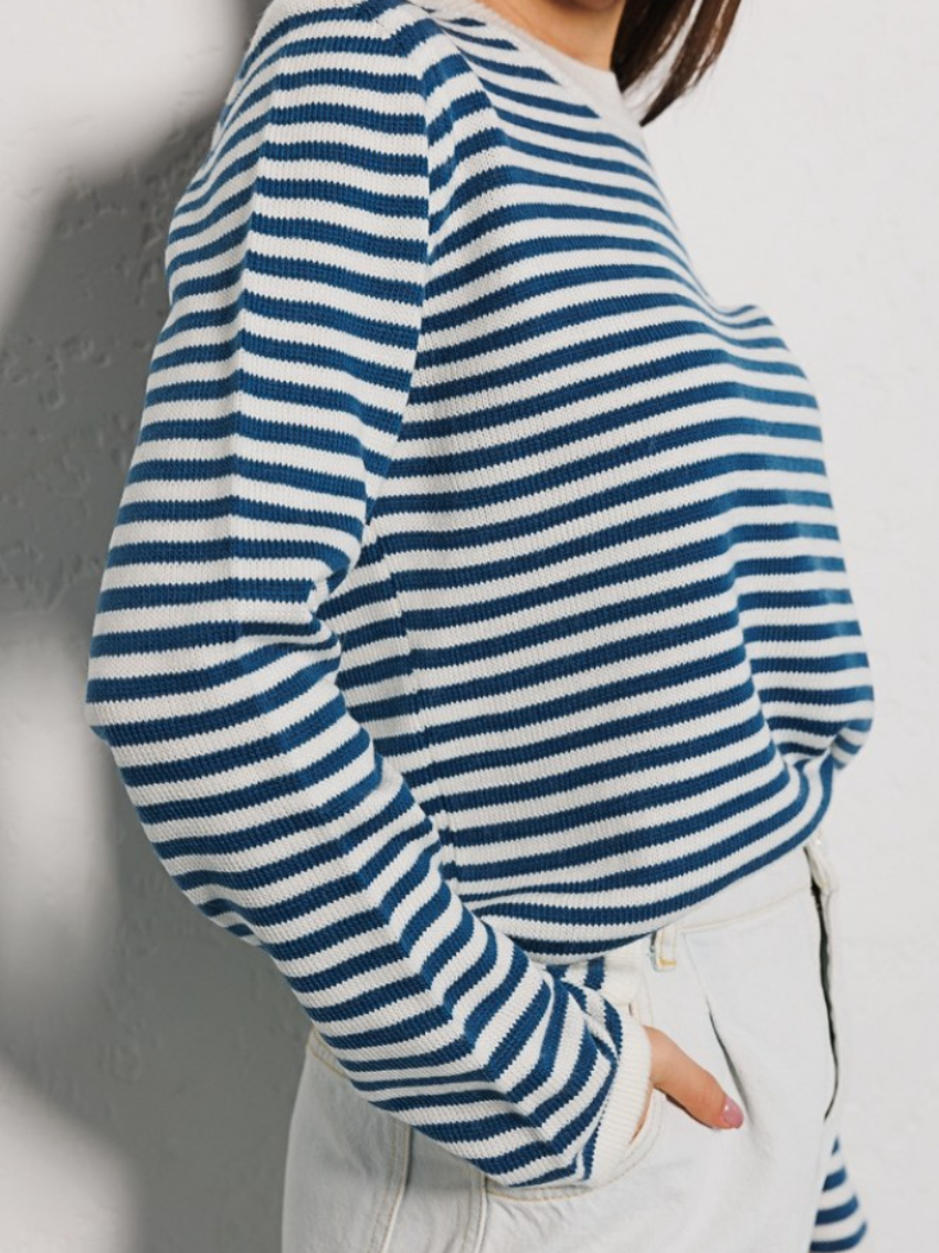Onnie | Gestreifter Strickpullover
