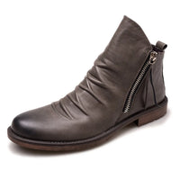 Leon | Elegante Chelsea-Stiefel aus Leder in Grau