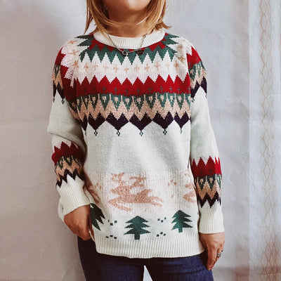 Pilar- Weihnachtspullover mit Raglanärmeln für Damen