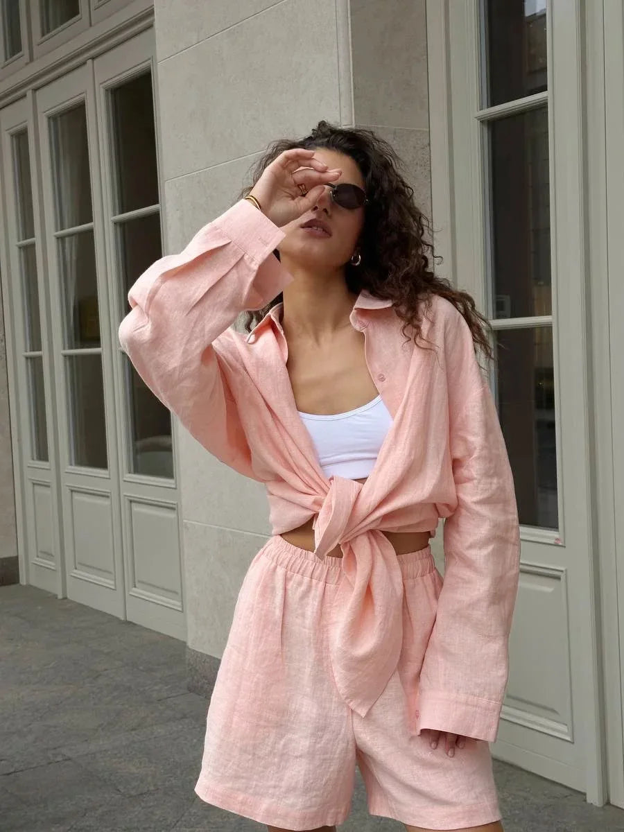 Adele | Zweiteiler Hose und Oberteil Sommer Set