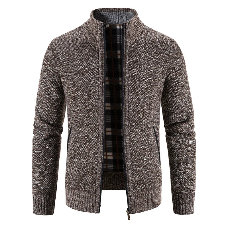 Tovi- Strickjacke mit Umlegekragen für Herren