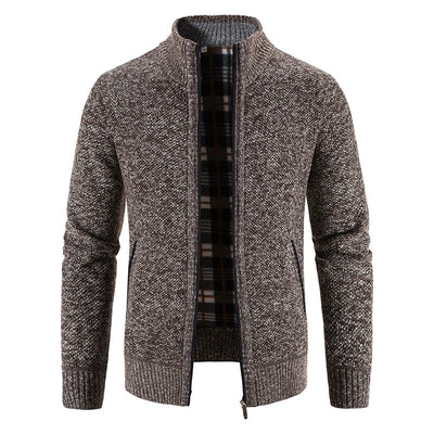 Tovi- Strickjacke mit Umlegekragen für Herren