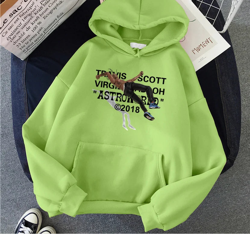 Athen- Bedruckter Baumwoll-Hoodie für Damen