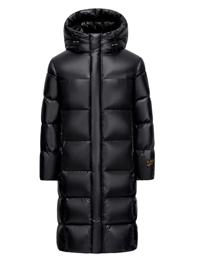 Bente - Lange Entendaunen-Winterjacke mit Kapuze für Männer und Frauen