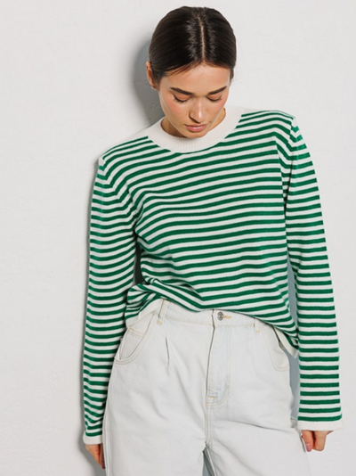 Onnie | Gestreifter Strickpullover