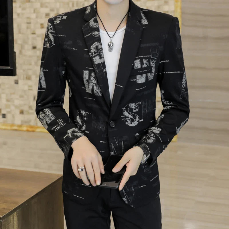 Cason- Eleganter Print-Blazer für Herren