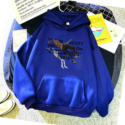 Athen- Bedruckter Baumwoll-Hoodie für Damen