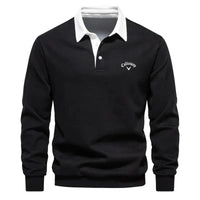 Aron | Golf Polo Pullover in Schwarz