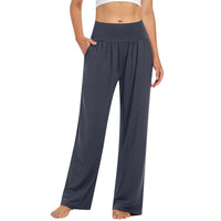 Belle Comfort™ Hose Mit Elastischem Bund und Weiter Pantalon-Passform in Dunkelgrau