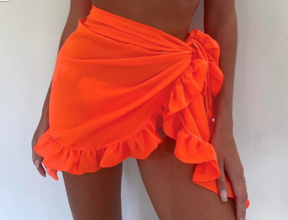 Soraia™ I Ruffle Bikini Cover-Up Sarong