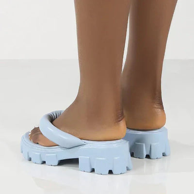 Joseli | Damen Flip-Flops mit Dicker Sohle