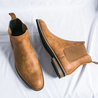 Elias | Chelsea-Stiefel aus Leder in Espressobraun