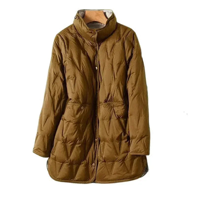 Enrika- Damen Wende-Dünne Steppjacke
