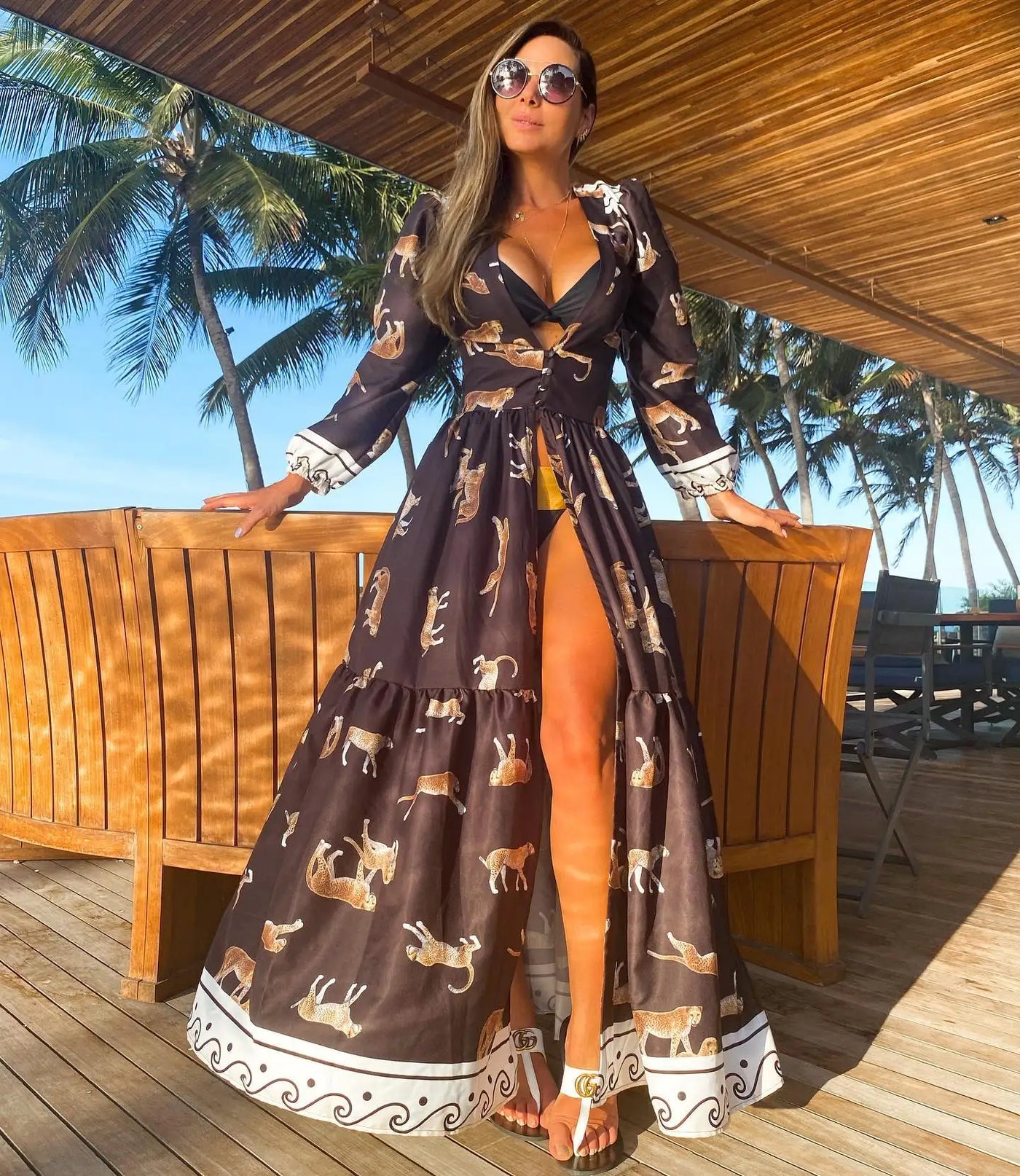 Martina | Häkel Kaftan Strandkleid Damen