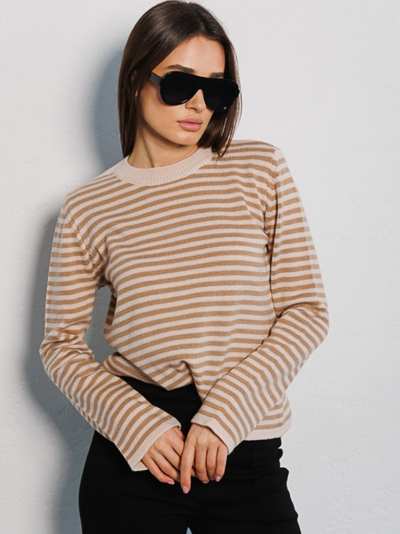 Onnie | Gestreifter Strickpullover