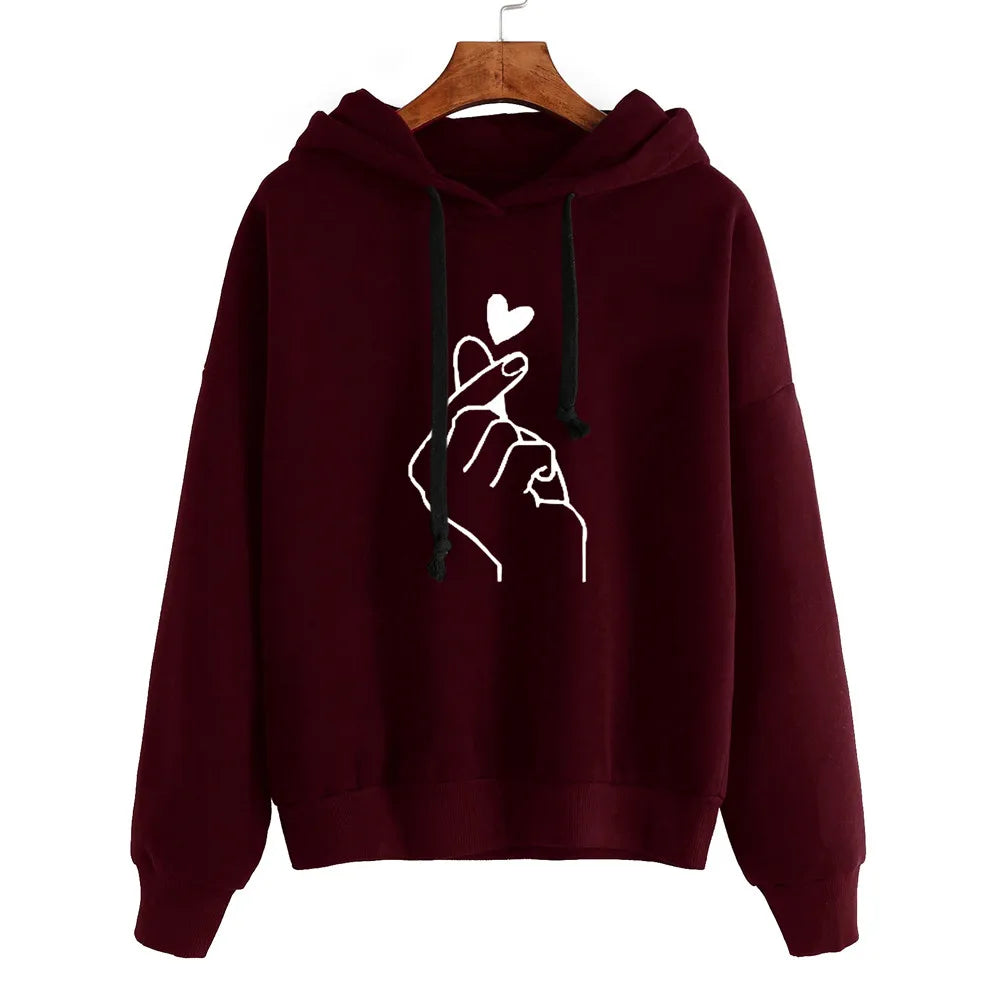 Quin- Langarm Hoodie Sweatshirt für Damen
