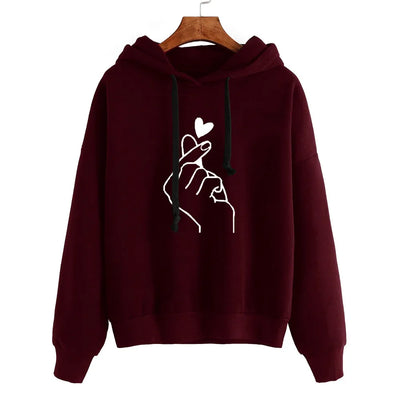 Quin- Langarm Hoodie Sweatshirt für Damen
