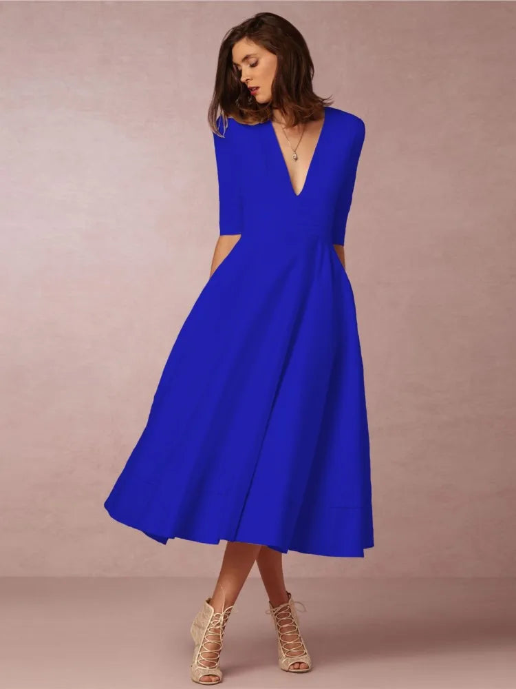 Glamour | Midi Abendkleid für Damen – Elegant und Zeitlos