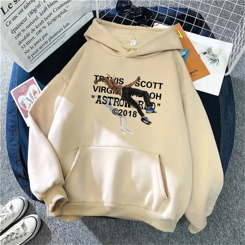 Athen- Bedruckter Baumwoll-Hoodie für Damen