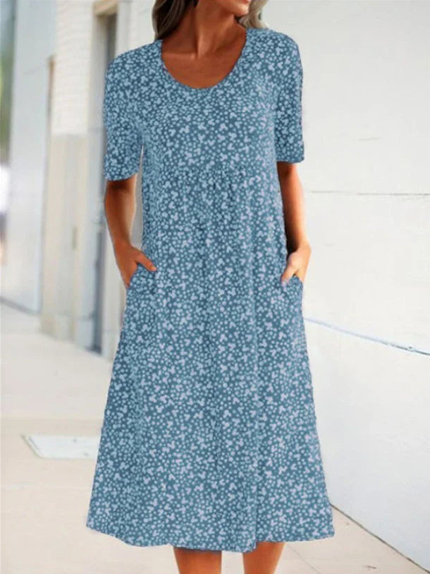 Valerie - Sommerliches Damenkleid mit Blumenprint und entspanntem Schnitt