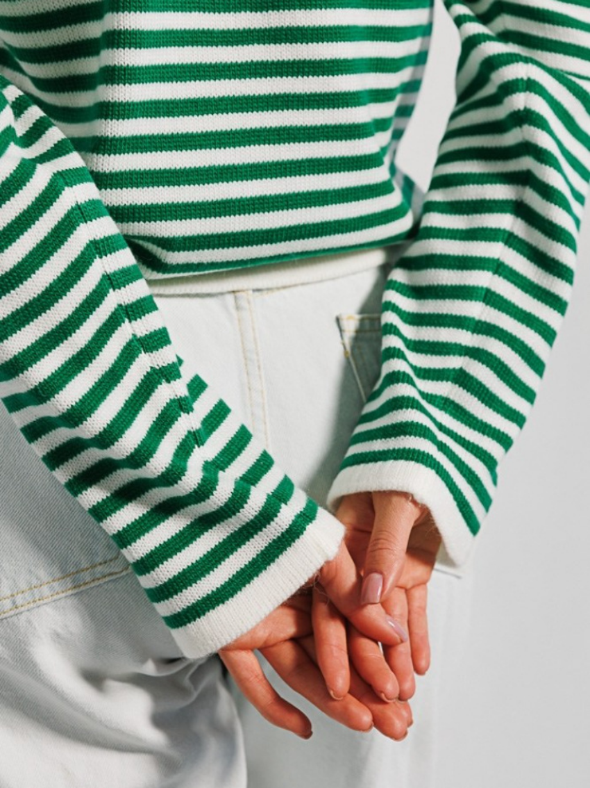 Onnie | Gestreifter Strickpullover