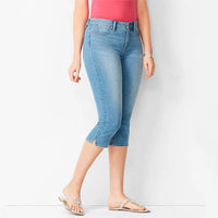 Sorelly™ Capri-Jeans Mit Schmaler Passform Und Dezentem Schlitzsaum in Hellblau
