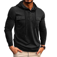 Westbrook™ Hoodie Mit Verstellbarer Kapuze und Fronttaschen in Schwarz