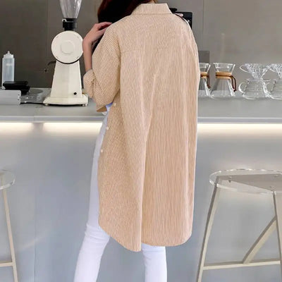 Bryarly® | Nadelstreifen-Bluse mit Knopfleiste für Damen