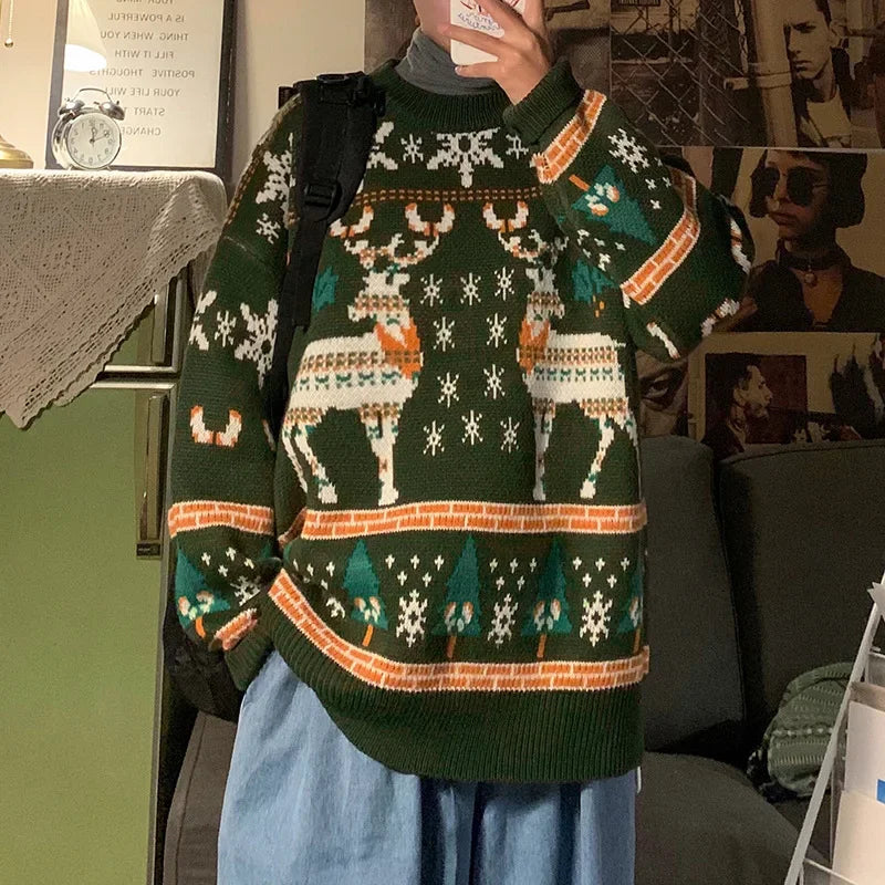 Leonor- Weihnachtspullover mit Halbkragen