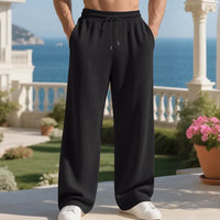 Henry™ Premium-Texturstrickhose mit verstellbarem Kordelzug in Schwarz