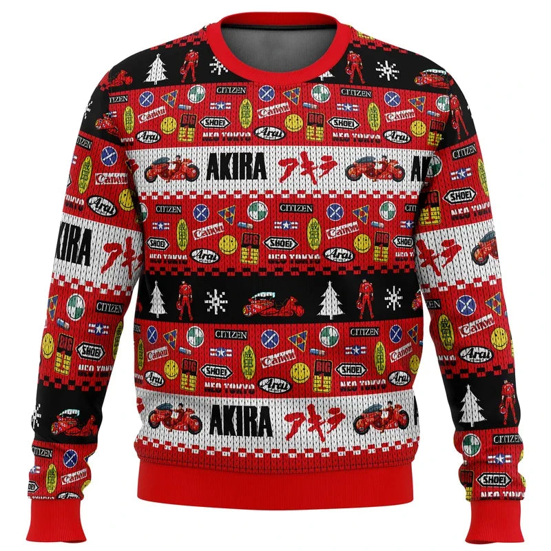 Markus - Warmer Pullover mit Rundhalsausschnitt und 3D-Weihnachtsprints für Männer und Frauen