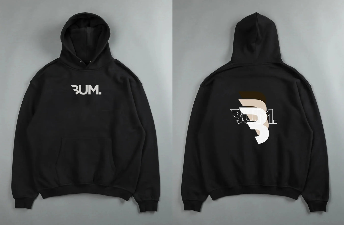 Kian - Kapuzenpulli mit lockerer Passform und Buchstabenaufdruck für Männer