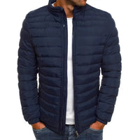 Daniel | Warme Winterliche Jacke in Marineblau