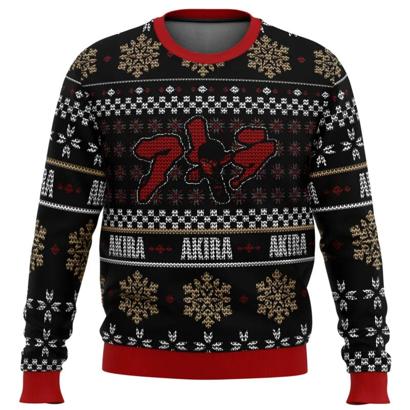 Markus - Warmer Pullover mit Rundhalsausschnitt und 3D-Weihnachtsprints für Männer und Frauen