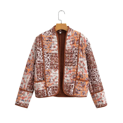 Giselo | Wintermantel mit Blumenmuster