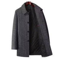 Edwin -| Herren Warme mantel in Grau